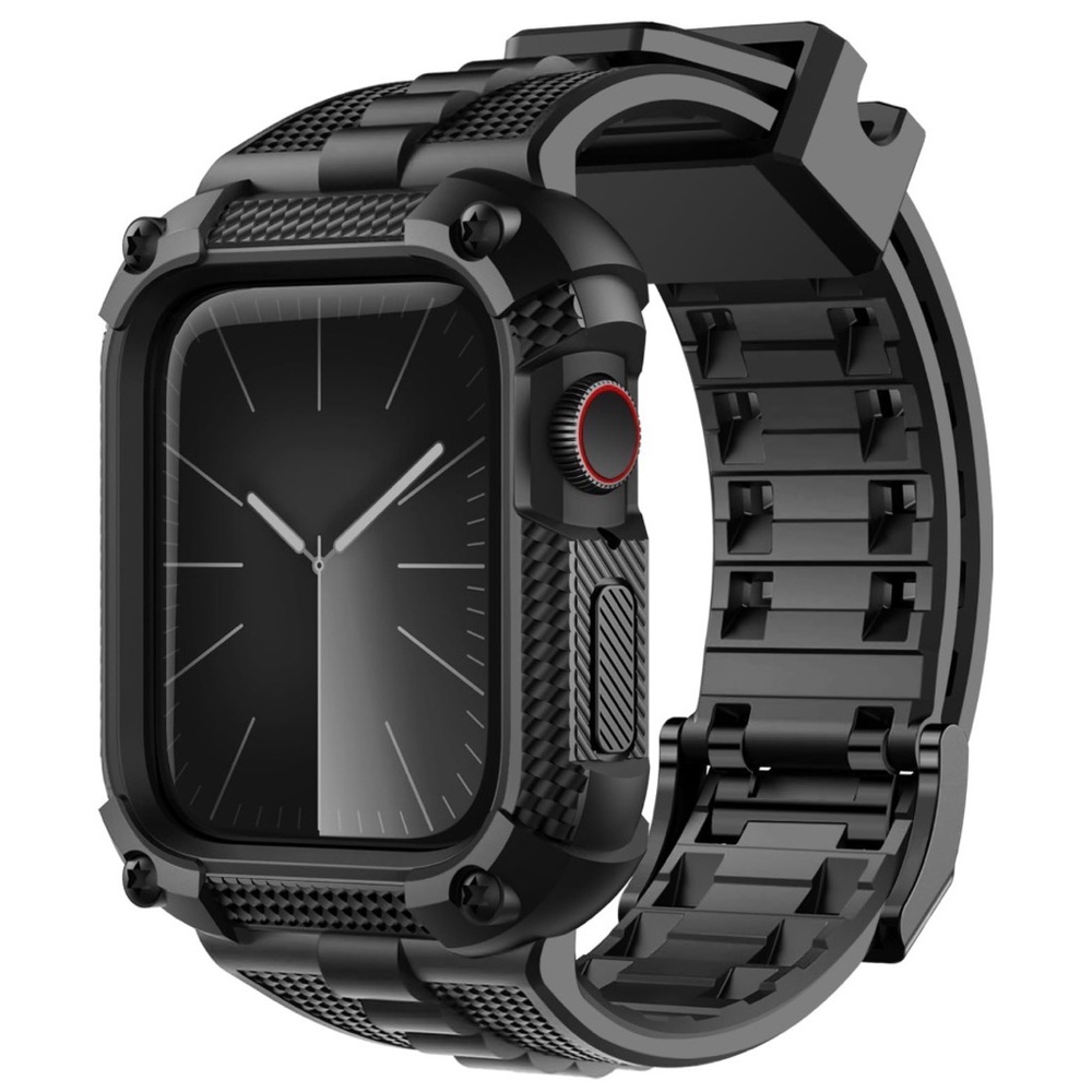 Black Rugged Smartwatch Case with Band